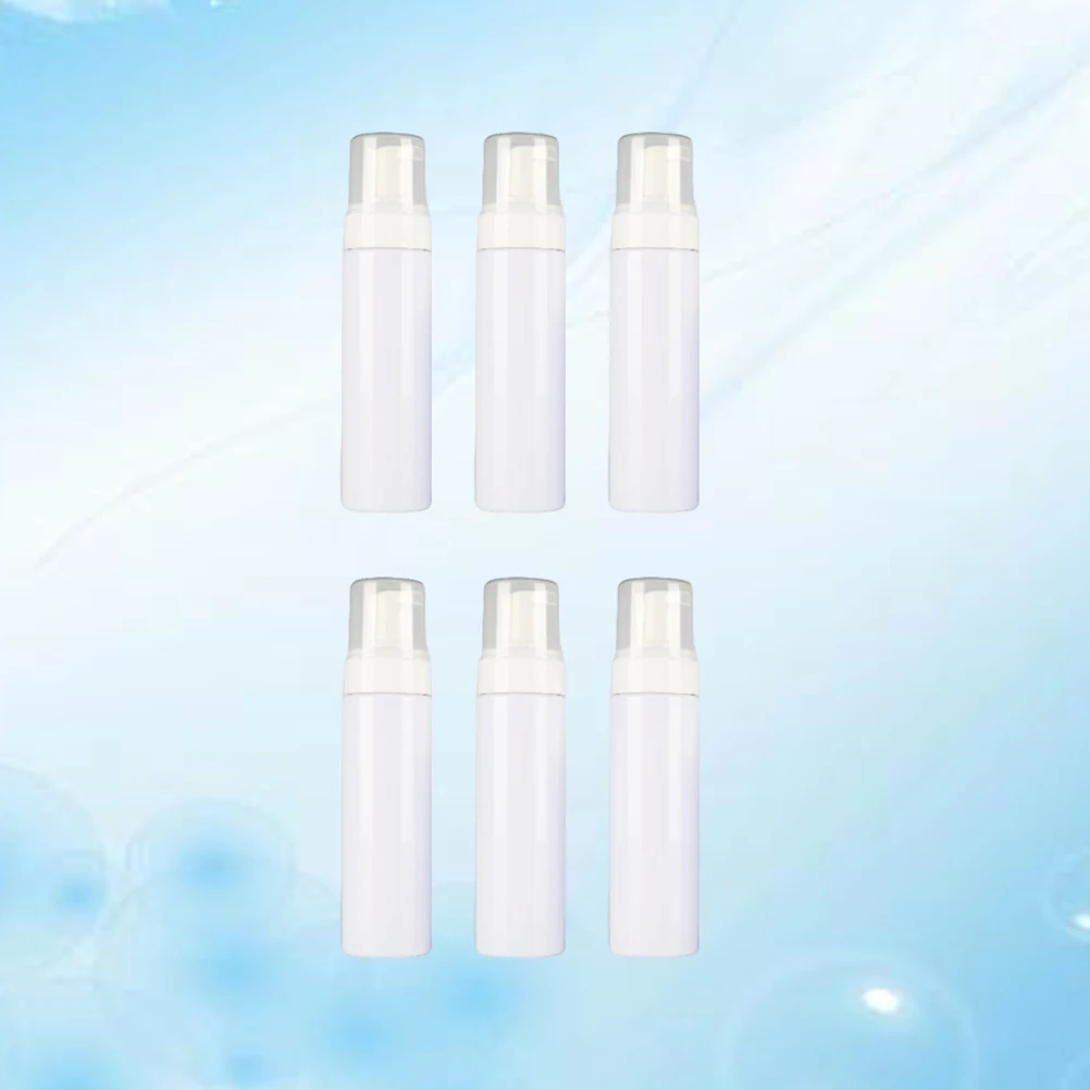 

6Pcs Foaming Bottle Plastic Pump Bottles 60ml Portable Refillable Dispenser for Travel Bathroom Shampoo Lotion Body