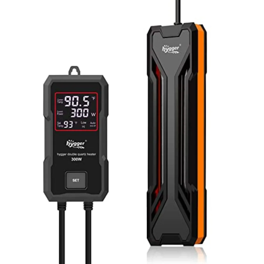 

Aquarium Heater 300W/500W/800W/1000W, Submersible Fish Tank Heater with Digital LED Controller and Intelligent Leaving Water Au