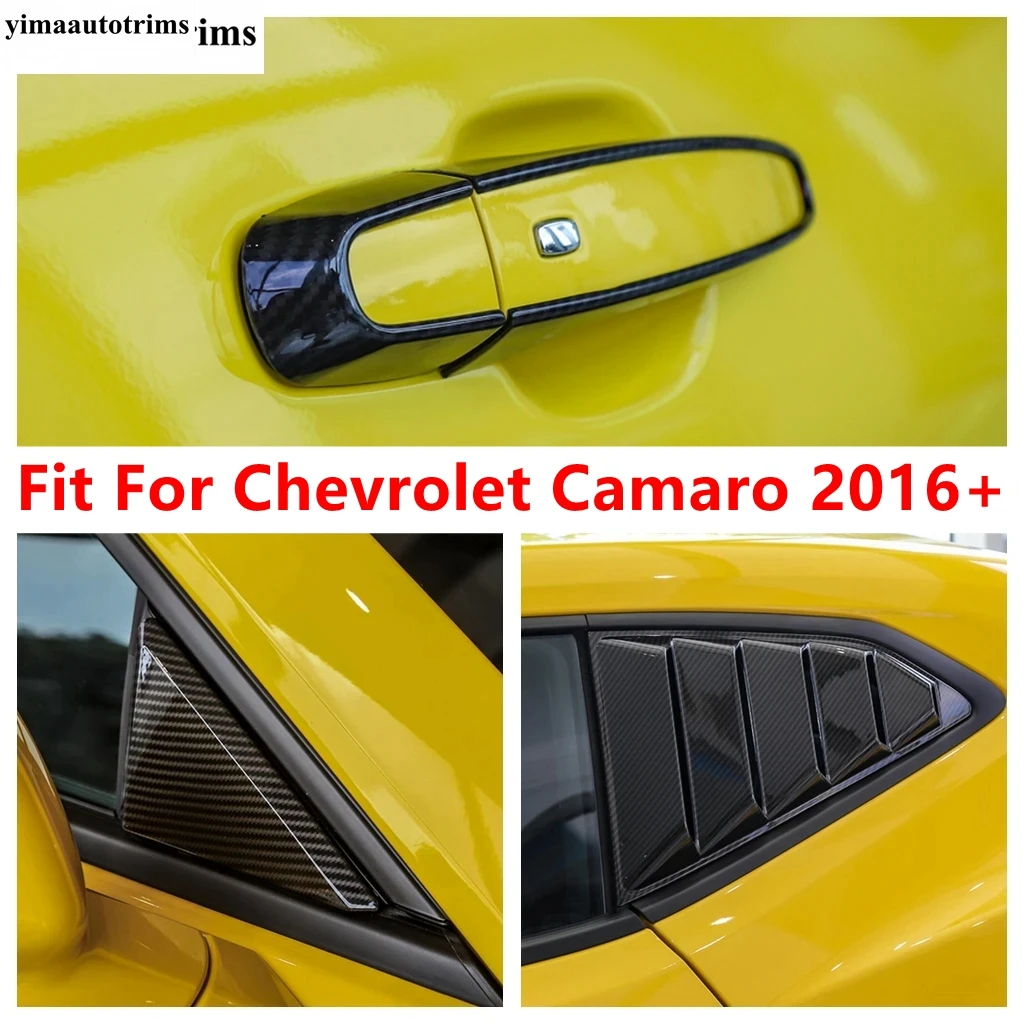 

ABS Door Handle / Shutters Louver / Window Front Triangle Pillar A Frame Cover Trim Accessories For Chevrolet Camaro 2016 - 2020