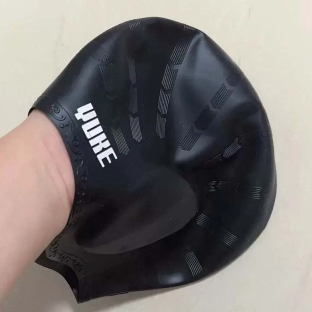 سماعات رأس مرنة للسباحة، قبعة غوص ناعمة بلون سادة، مضادة للبرد، ثلاثية الأبعاد، غطاء رأس سباحة للرجال