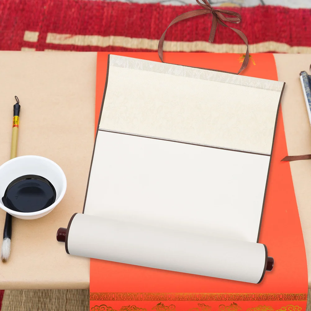 

2pcs Blank Calligraphy Paper Set Smooth Water-Absorbing For Chinese Painting Drawing Scrolls Art Wall Scroll Home Decoration