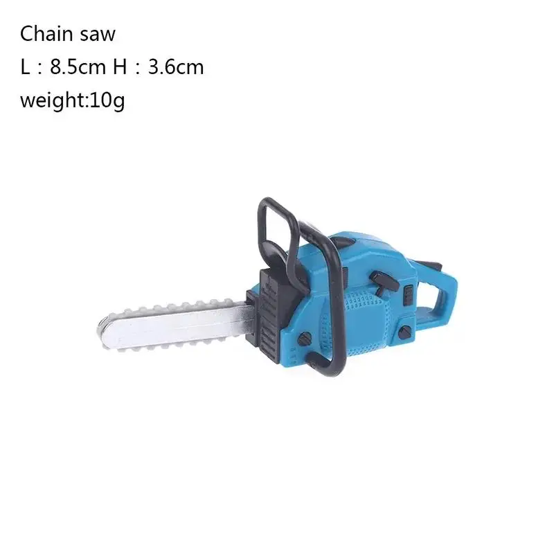 New 2026 Simulation Repair Tool Saw 1:12 Dolls Houses Miniature Chain Lawn Mower Garden Decor Furniture Accessories