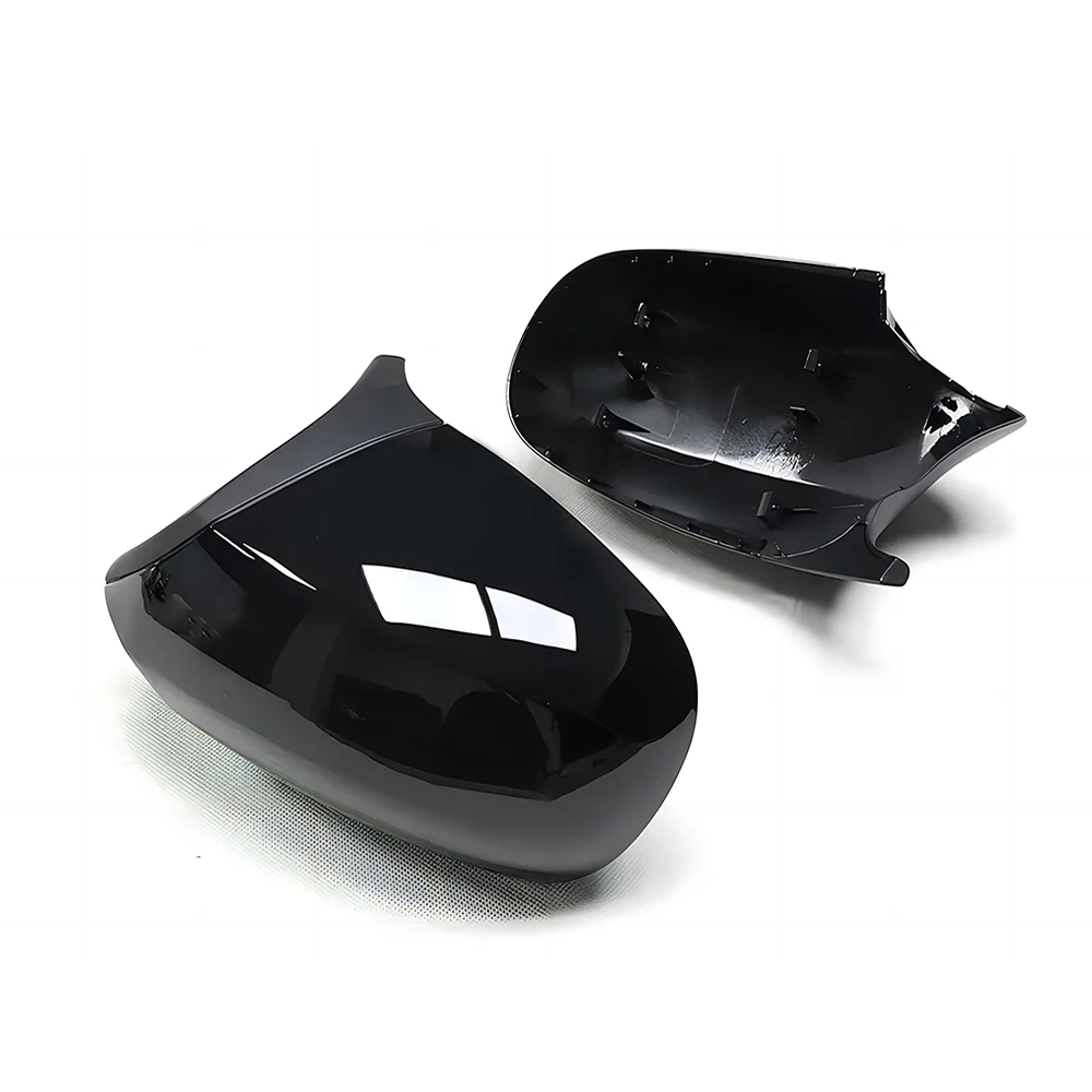 Replacement Rearview Side Mirror Covers Cap For BMW 1 Series E81 E82 E87 E88 LCI M Style ABS Gloss Black Casing Shell