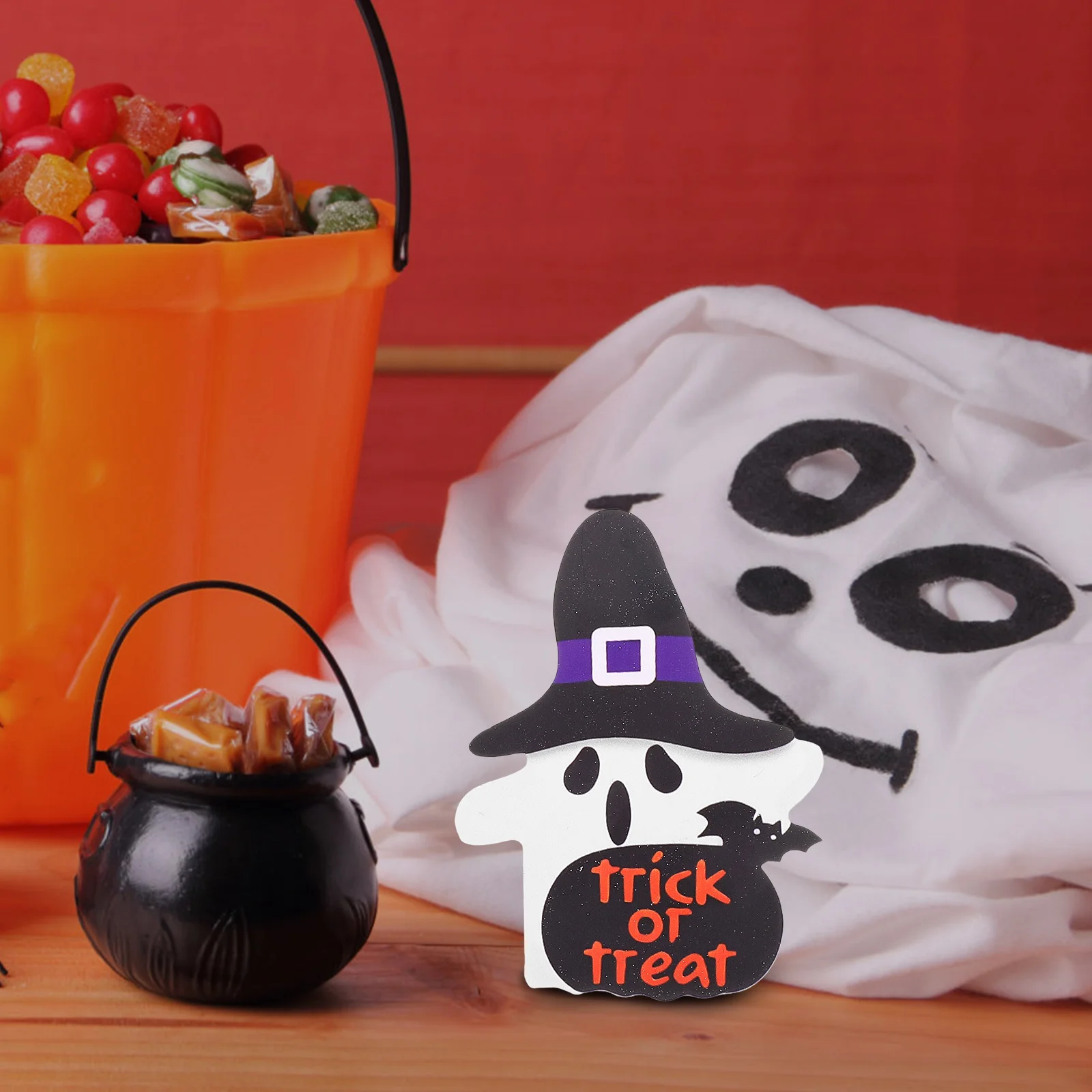 

3Pcs Halloween Ghost Table Decor White Ghost Decoration Cute Indoor Home Decor for Shelf Tiered Tray Party Festive Atmosphere