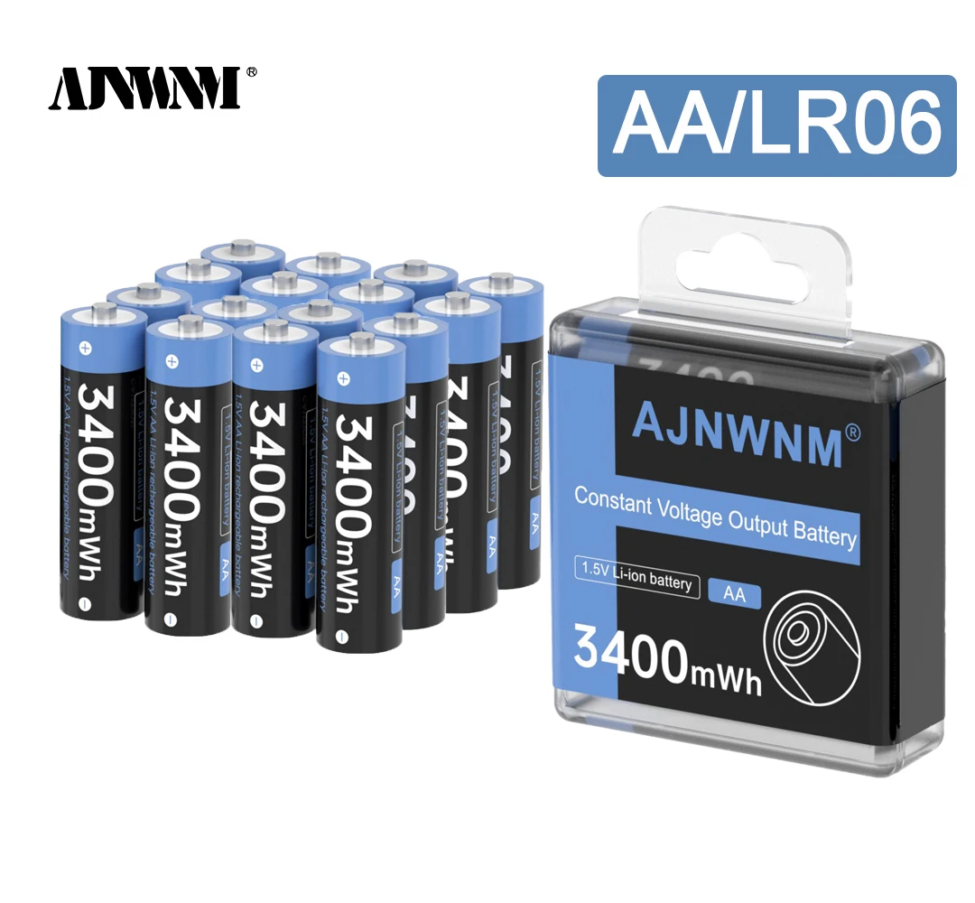 

1.5v AA Lithium ion 3400mWh Rechargeable Battery aa Battery 1.5v Lithium ion Battery Rechargeable For Toy Remote Control Mouse