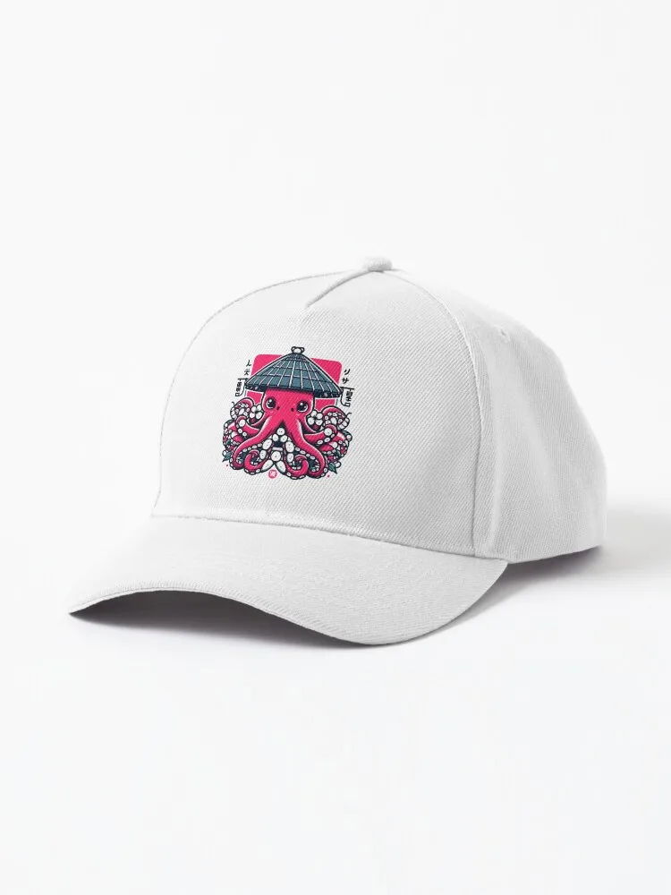 

OctoZen: A Harmonious Blend of Octopus and Japanese Pagoda Art Cap