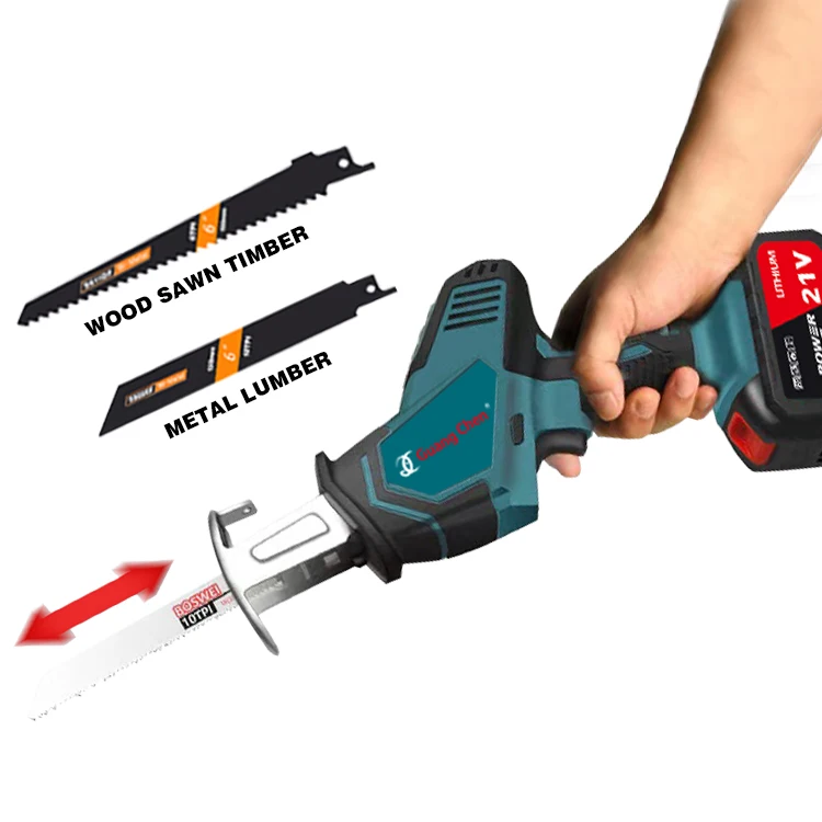 

GUANG CHEN Cordless Electric Lithium Power tool Portable and rechargeable Hand Reciprocating Saw Saber Saw Multi-function saw