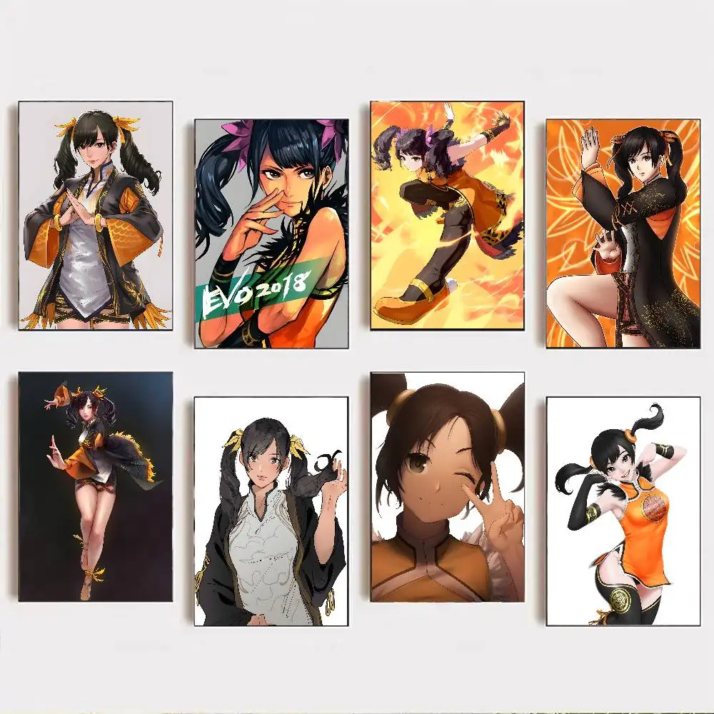 Ling Xiaoyu Anime Iron Fist Posters Living Room Bar Cafe Quality Canvas Vintage Style Comics Painting Art Home Wall Decor Pictur