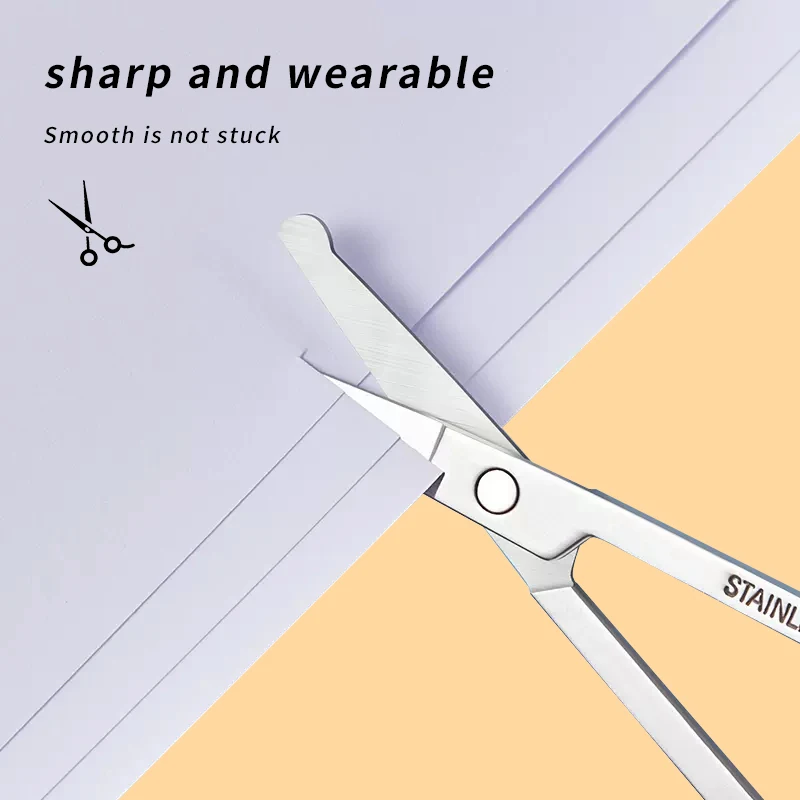 1개 둥근 끝 직선형 블레이드 스테인리스 메이크업 가위 속눈썹 눈썹 가위 코털 소형 가위 메이크업 도구