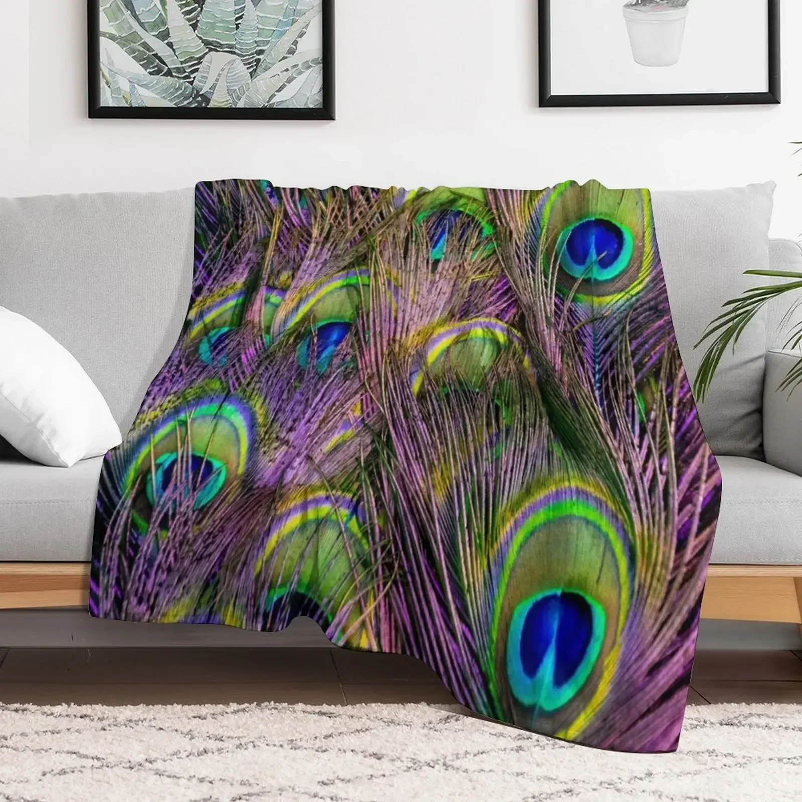 

Peacock Feathers Throw Blanket Flannel Summer Beddings Blankets for babies Flannels Sofa Throw Blankets