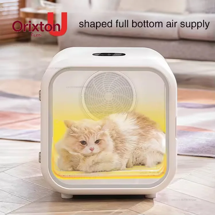 Automatic Smart Pet Hair Drying Box Small Dog Cat Pet Dryer Room Constant Temperature U-shaped Full Air Supply Pet Nest 62L