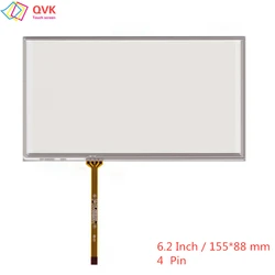 QVK 6.2Inch For CLARION NX-501 VX-401 NX501 VX401 Multimedia Player Resistive Touch Screen Sensor