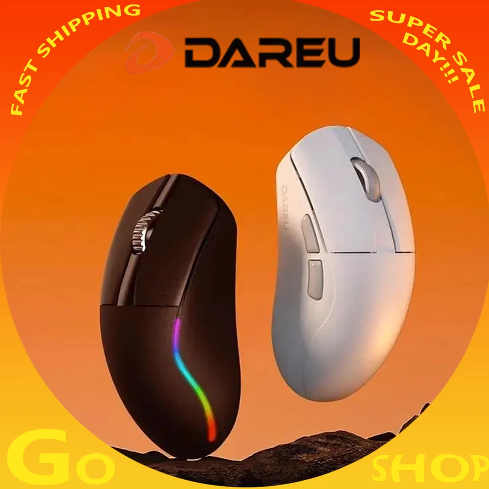 

Dareu A950AIR Cicada Wing Edition Двухрежимная беспроводная мышь AIM-750U Легкая 3950 Nordic 52840 Точная игровая мышь