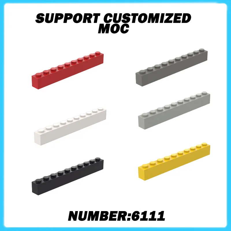 

50pcs 1X10 Classic Building Bricks 6111 Educational Construction Toy For Kids Creative Play Learning Activity Set