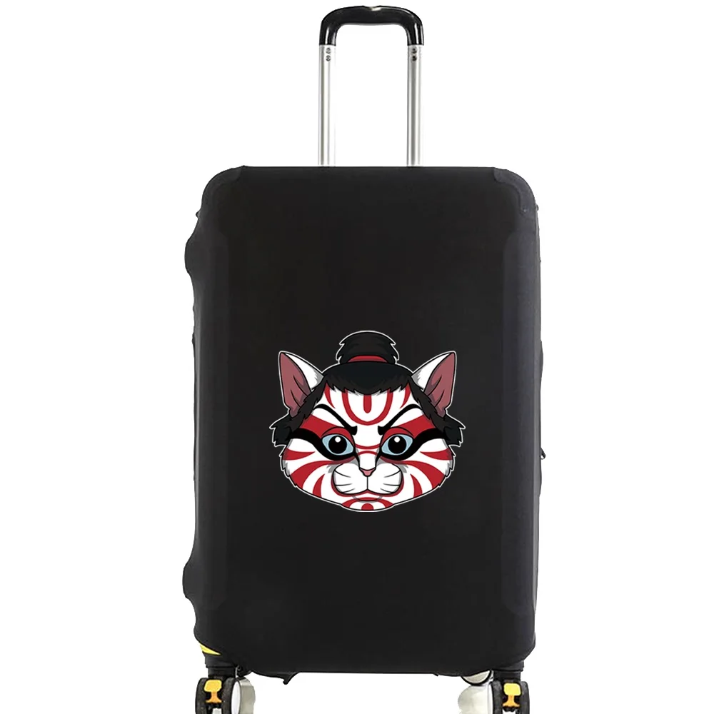 Travel Essentials Luggage Cover Holiday Traveling Essentials Accessories Dust Trolley Protective Suitcase Case Samurai Print