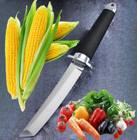 NEW Camping outdoor straight knife, wilderness survival knife, integrated dragon bone knife, Sanmei Japanese style knife