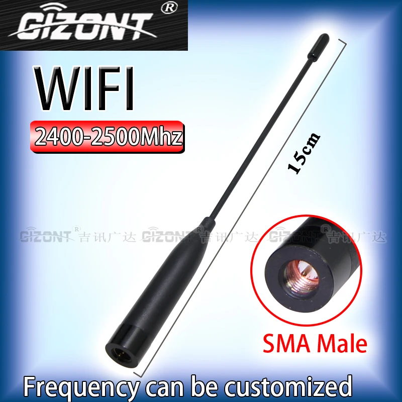 2.4G antenna 2400-2500mhz high gain soft antenna SMA male external WIFI router Bluetooth wireless network card module antenna