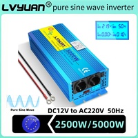 2500W/5000W Pure Sine Wave DC12V AC220V Inverter Professional Inverter For Solar Power Generation System 2500W Continuous Power