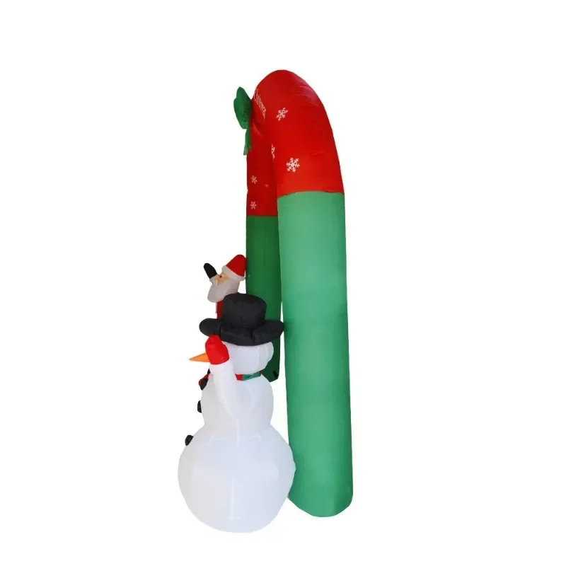 

Christmas courtyard, decoration, inflatable Christmas 2.4 meters arch, Santa snowman 3 lights