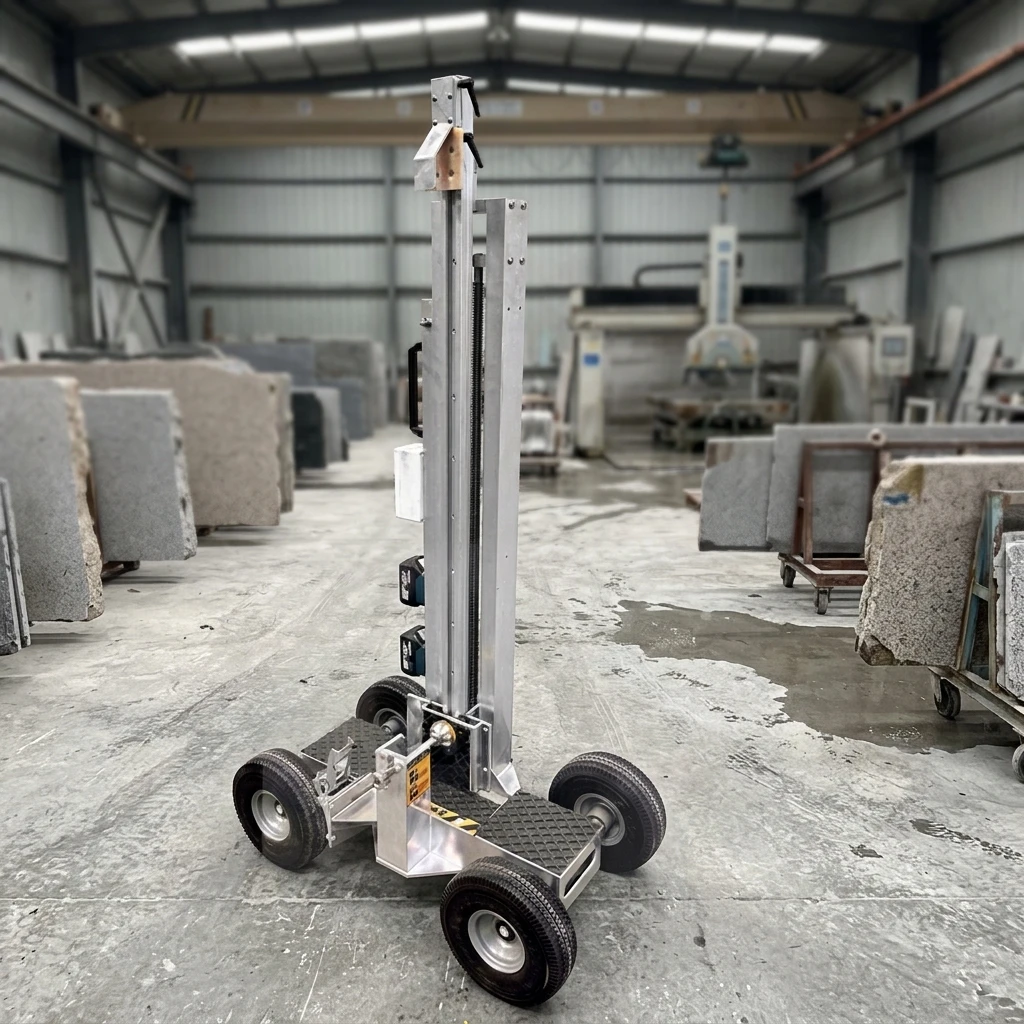 Aluminum Alloy Four-Wheel Electric Anti-slip Platform Transporter Stacker Loader OEM for Stone Processing