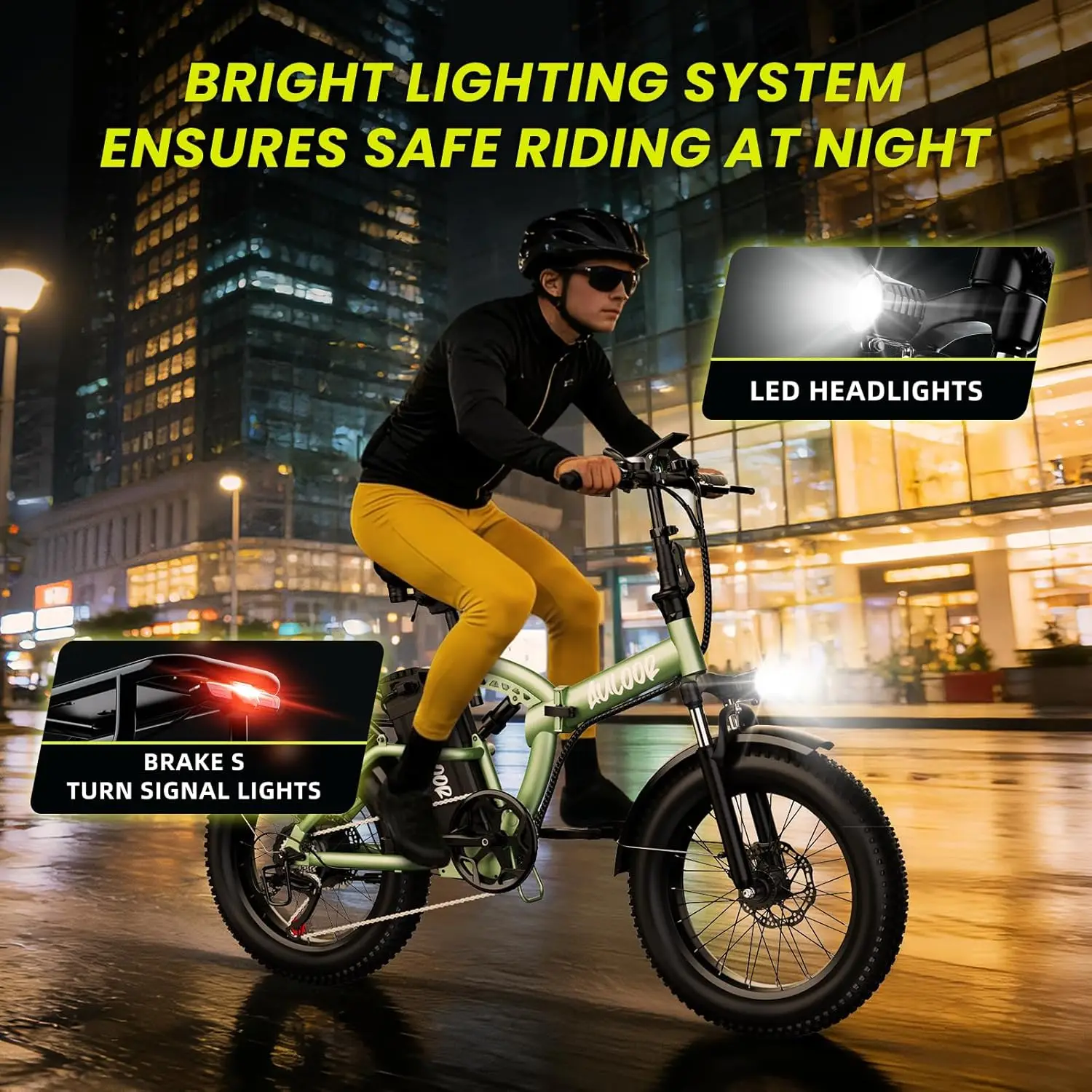 1000W Folding   Bike for Adults 48V 20AH Removable Large   80 Miles Max Range 20 Inch   Tire Foldable E Bike for