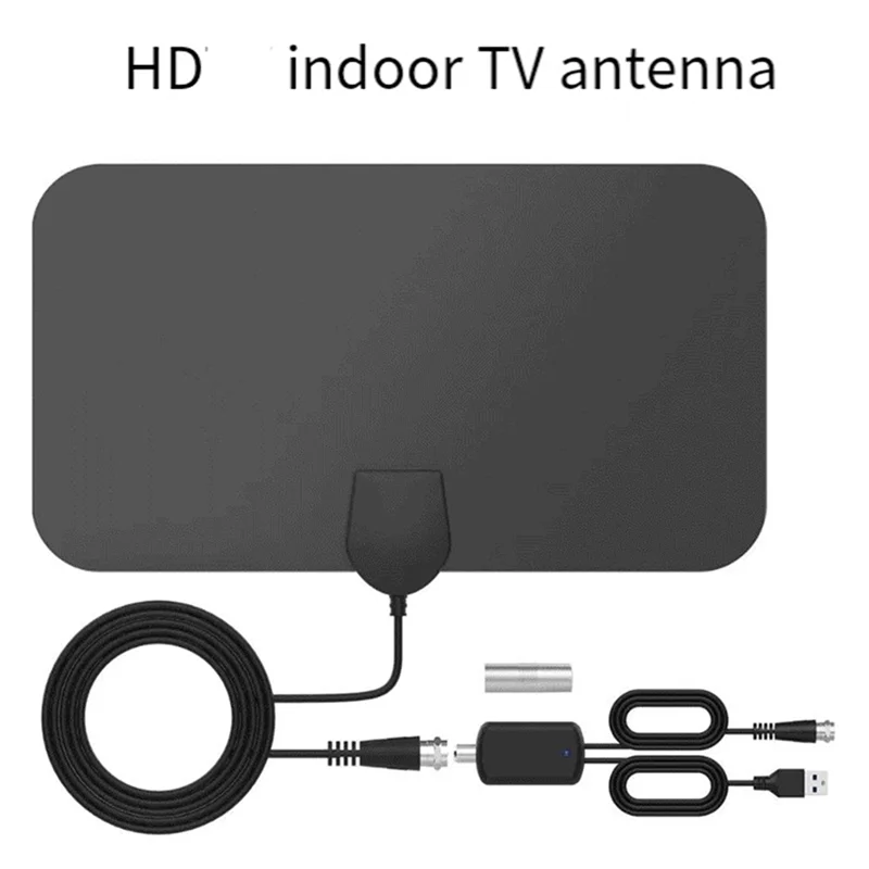 

HDTV Antenna Indoor Digital Amplified TV Antenna With Strong Signal Full HD TV Reception, 80 Miles Range