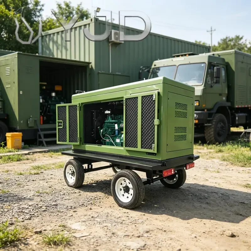 Silent Soundproof Diesel Generator with Water Cooling System Reduces Running Noise Greatly Customizable Rated Power ATS