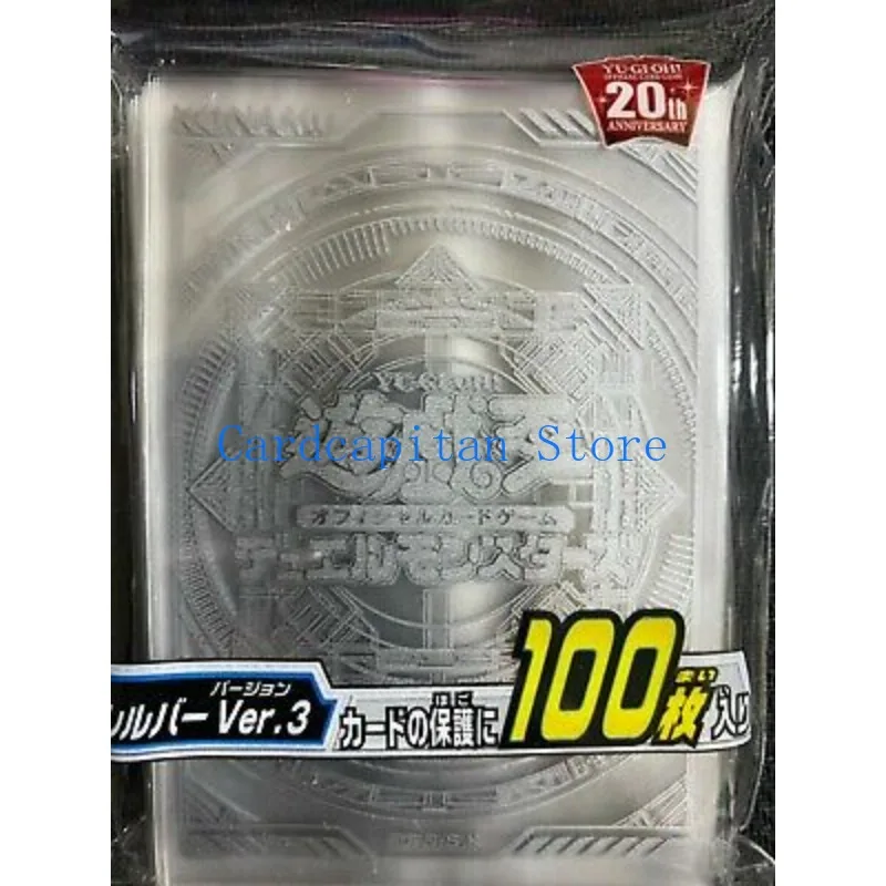 YuGiOh Official Konami Card Protector Silver Ver. 3 100 Pcs Card Sleeve Japanese