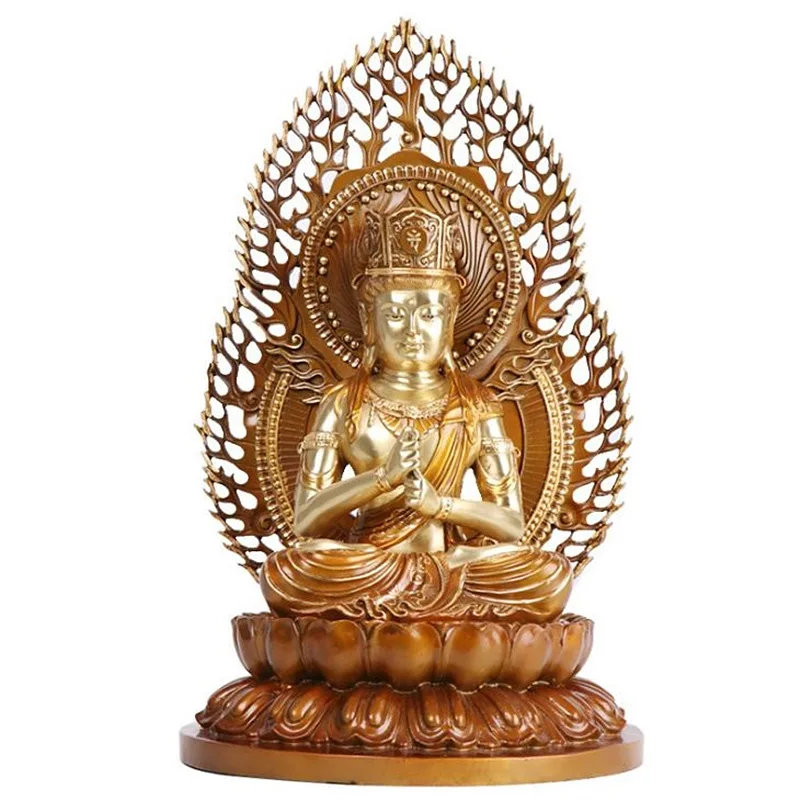 

10.4"Old Tibetan Buddhism Temple Bronze Gilt Tara Kwan-Yin GuanYin Buddha SWtatue