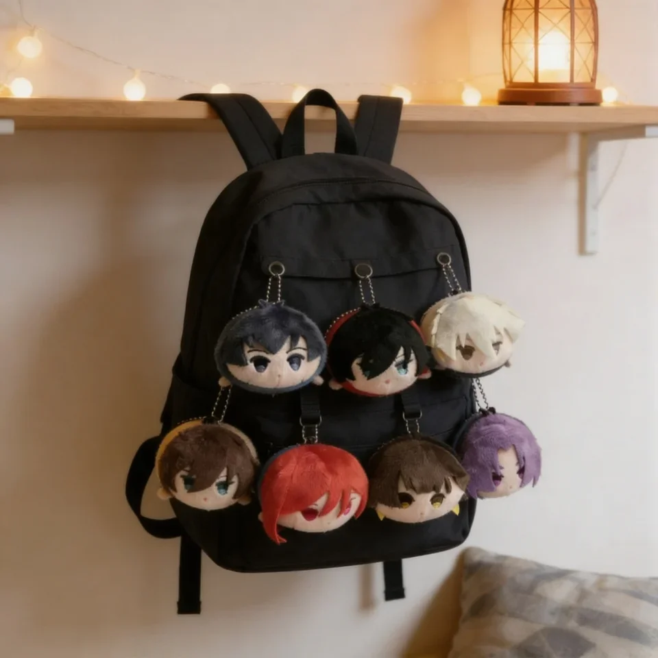 

Blue Lock Mini Plush Keychain Pendant with Bachira Meguru, Isagi Yoichi, Chigiri Hyoma, Mikage Reo, Itoshi Rin, Nagi Seishiro