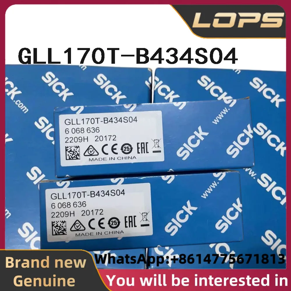 GLL170T-B434S04 Brand new original SICK Fiber optic amplifier GLL170T-B434 sensor, Order number  6068636, welcome to consult