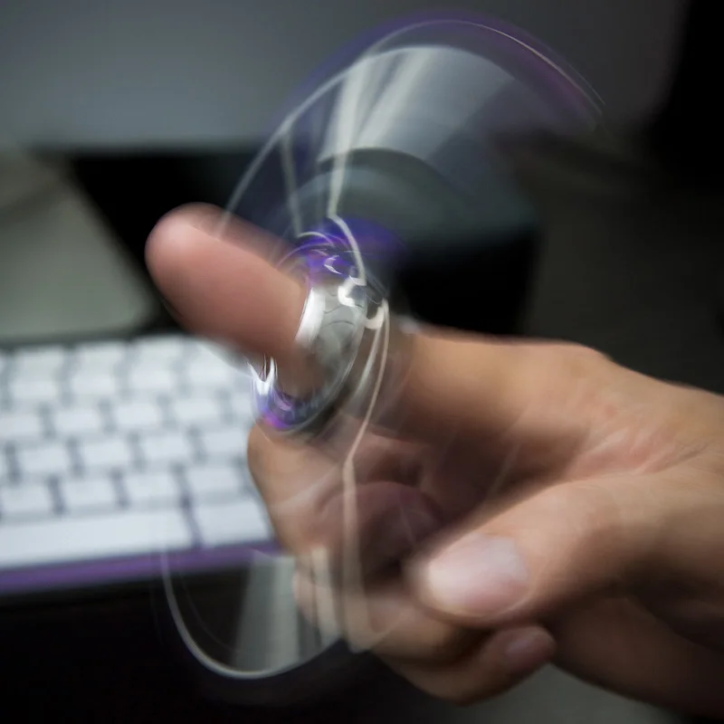 الميكانيكية المنزلق تململ الأسطوانة سبينر سكين الفقرة الدائري 4IN1 دفع لوحة EDC المعادن لعبة لتخفيف الضغط الكبار مكافحة القلق #3