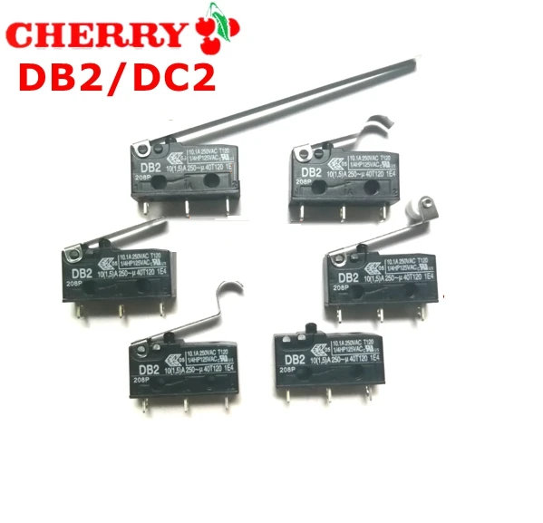 original CHERRY ZF micro switch DB2 DC2 DB2C DC2C A1AA A1LA A1RB short/long/pulley/bent handle 10A 250V Waterproof and dustproof