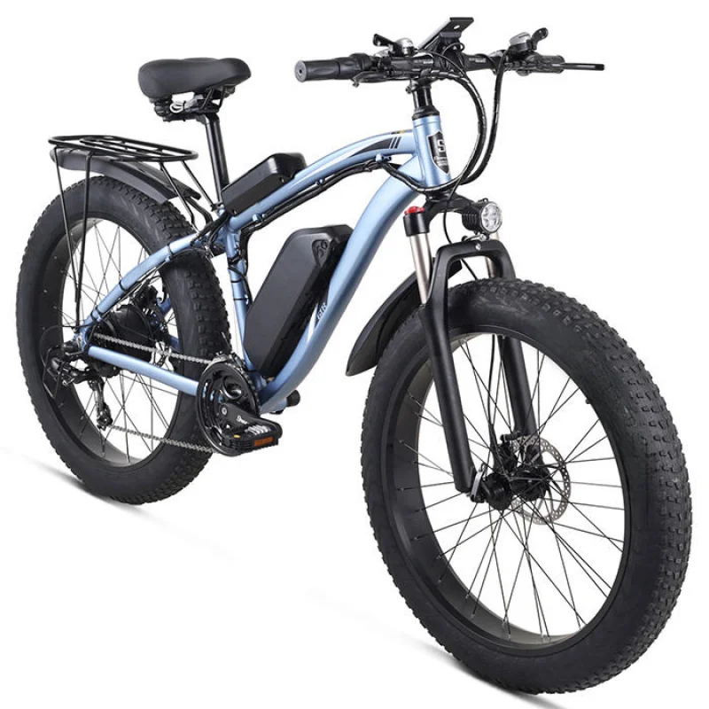 2000W Dual Drive 26 Inch Large Fat Tire Adult Electric Mountain Bicycle Powerful Off-Road E-Bike For Outdoor Adventure