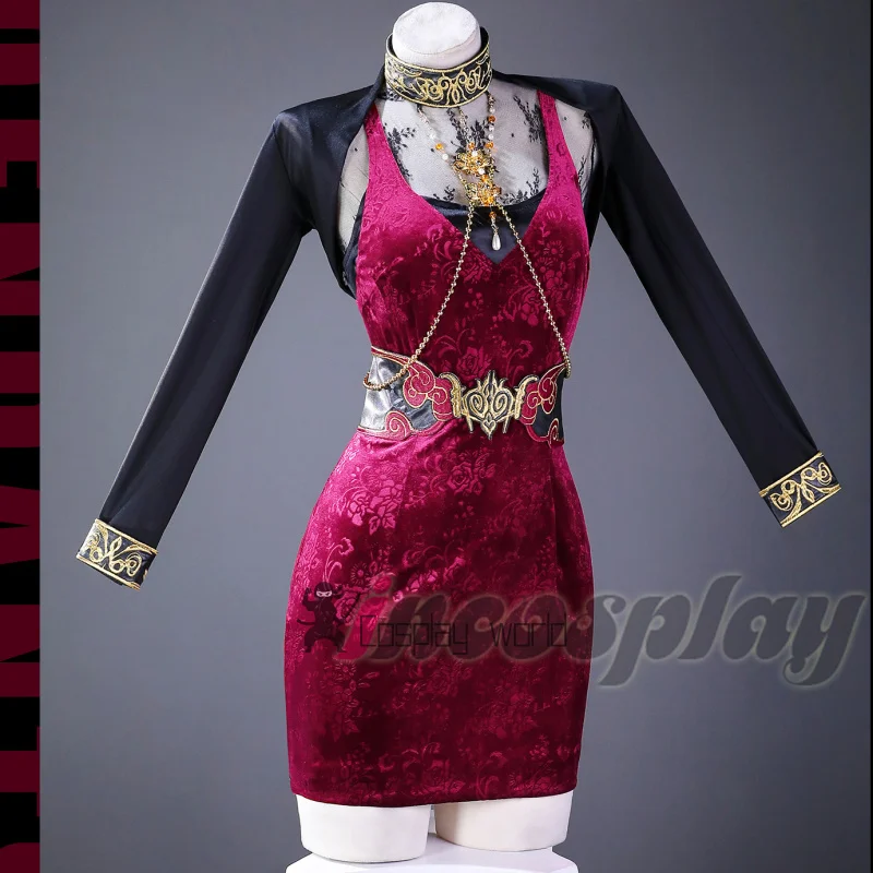 

Game Resident Evil Cosplay Costume Ada Wong 30th Anniversary Dress Cos Anime Party Uniform Hallowen Play Role Clothes