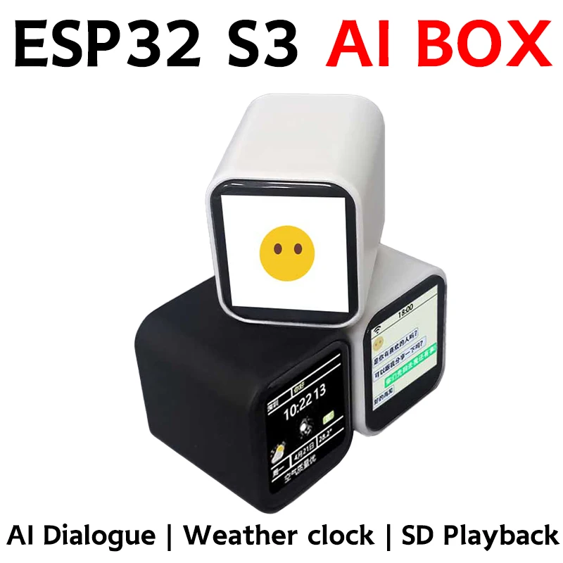 For XiaoZhi DeepSeek AI Chat Box ESP32-S3 1.54 inch LCD N16R8 Development Board Display Screen Wifi Weather Station TimeClock