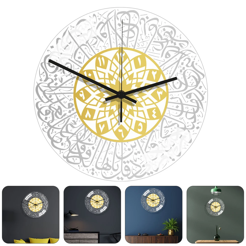 

1pcs 3D Wall Decorative Adhesive Silent Round Clock For Living Room Bedroom Modern Simple Home Decor Wall Mute Clock