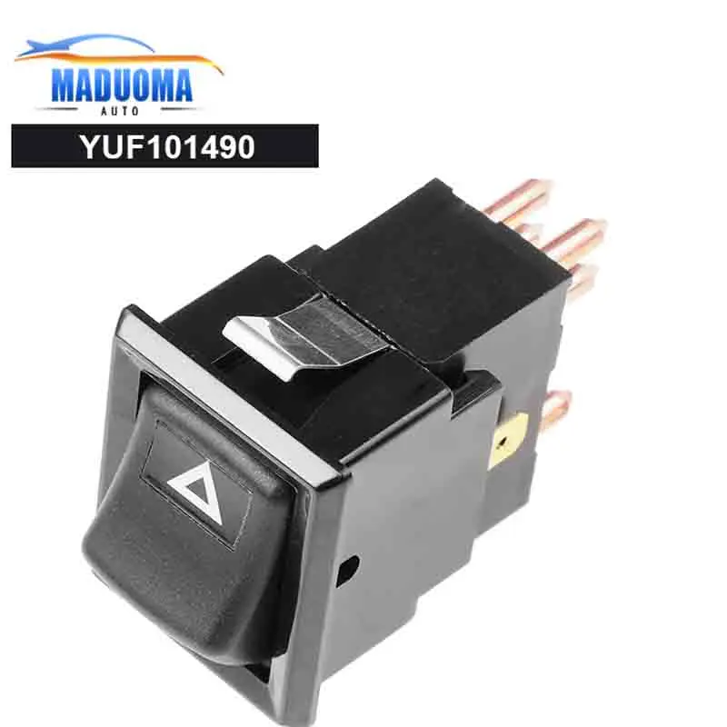 New MADUOMA 7pins Hight Quality YUF101490 Hazard Warning Switch For Land Rover Defender 90 110 130