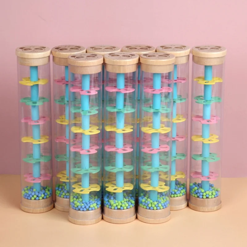 ของเล่นดนตรีไม้ตีฝนสำหรับเด็ก เสียงฝนตก ของเล่นเสริมพัฒนาการสำหรับเด็ก