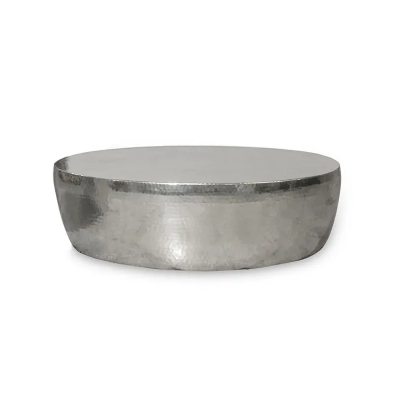 Creative hand-forged art coffee table aluminum forged round coffee table side table