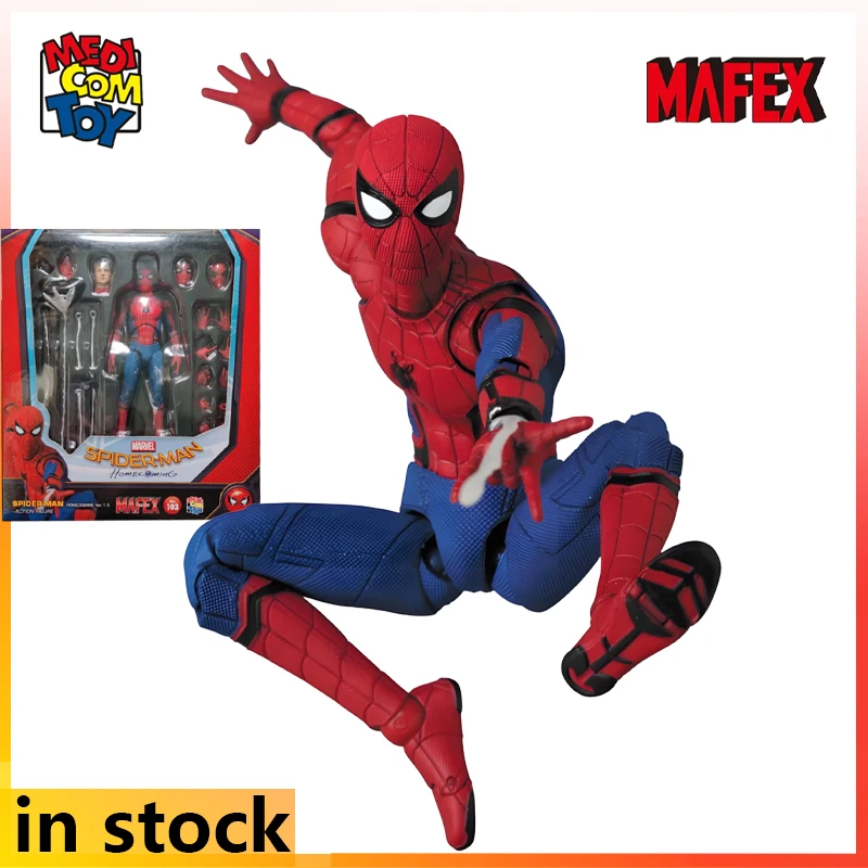 メディコムトイ MAFEX 完成品可動シリーズ スパイダーマン: パラレルユニバース アニメアクションフィギュアモデルおもちゃ友人へのギフト