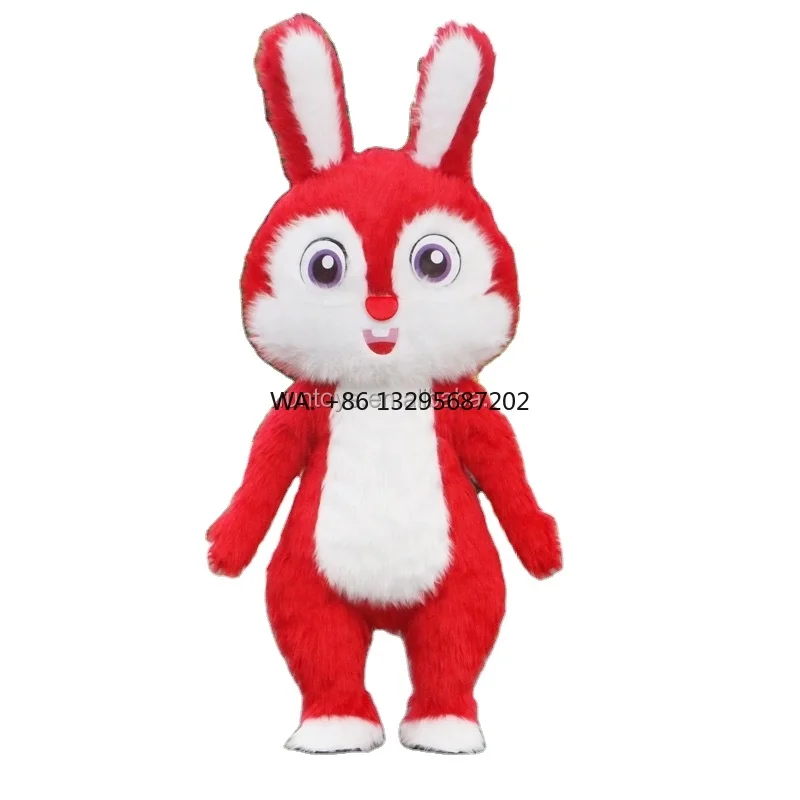 

Efun 2m 2.6m Customized Inflatable Fun Cartoon Doll Big Rabbit Inflatable Cartoon Animal Mascot Costume for Stage Performance