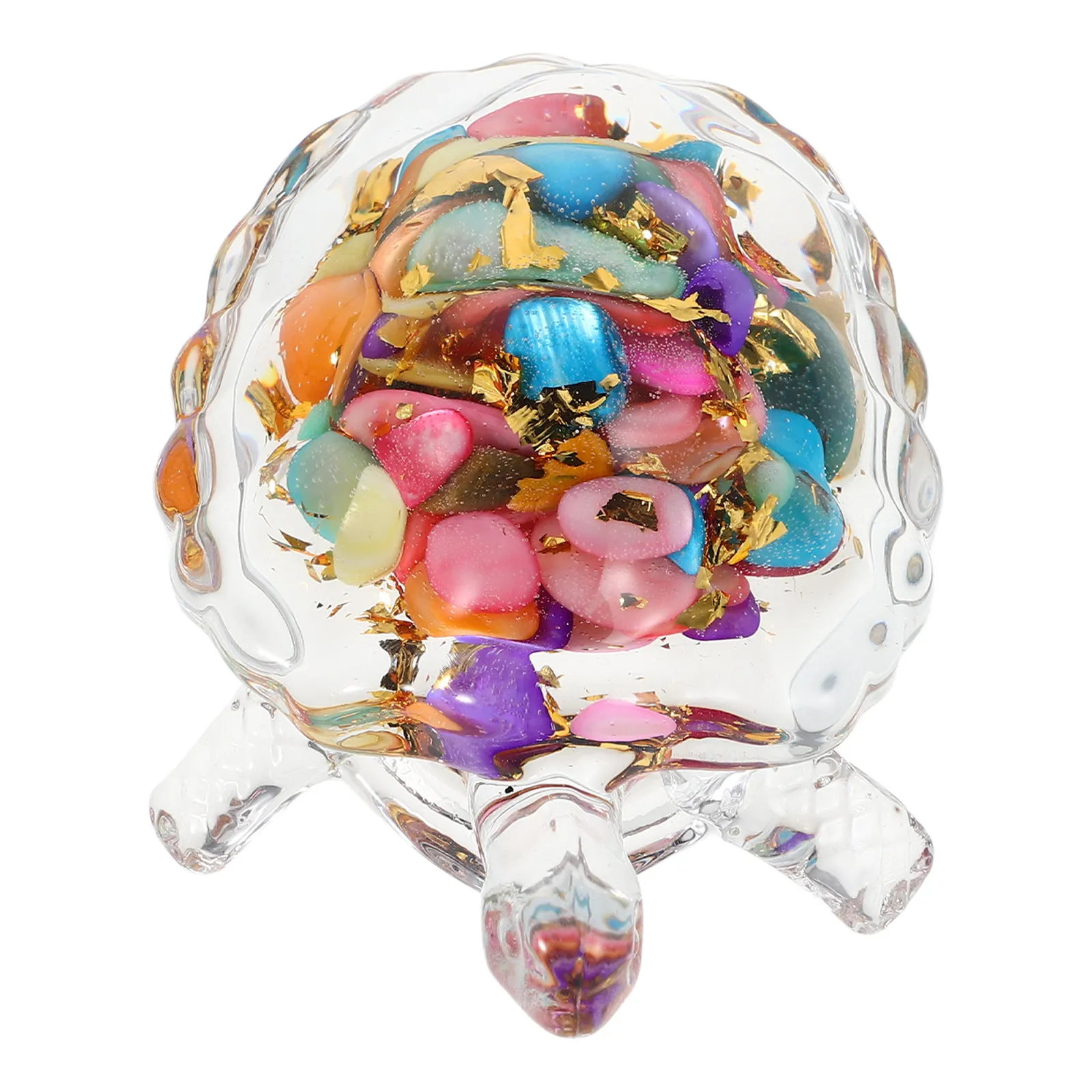 Crystal Glass Sea Turtle Sculpture Clear Ocean Animal Home Office Desk Decor Aquarium Ornament Gift