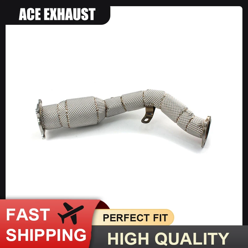 ACE Performance Exhaust Pipe for Audi A4/A5/Q5 B8/B8.5 2.0T High Flow Cat Downpipe with Heat Shield  Quality Exhaust Systems