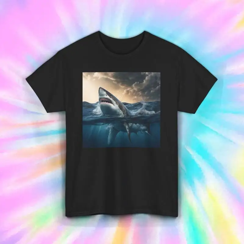 

Great White Shark T Shirt Ocean Predator S 5XL Lover