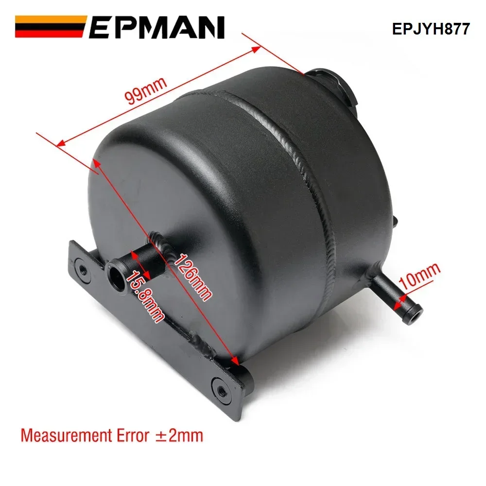 EPMAN Aluminum Coolant Header Expansion Overflow Water Tank & Cap Reservoir Can For BMW Mini Cooper S R52 R53 02-08 EPJYH877