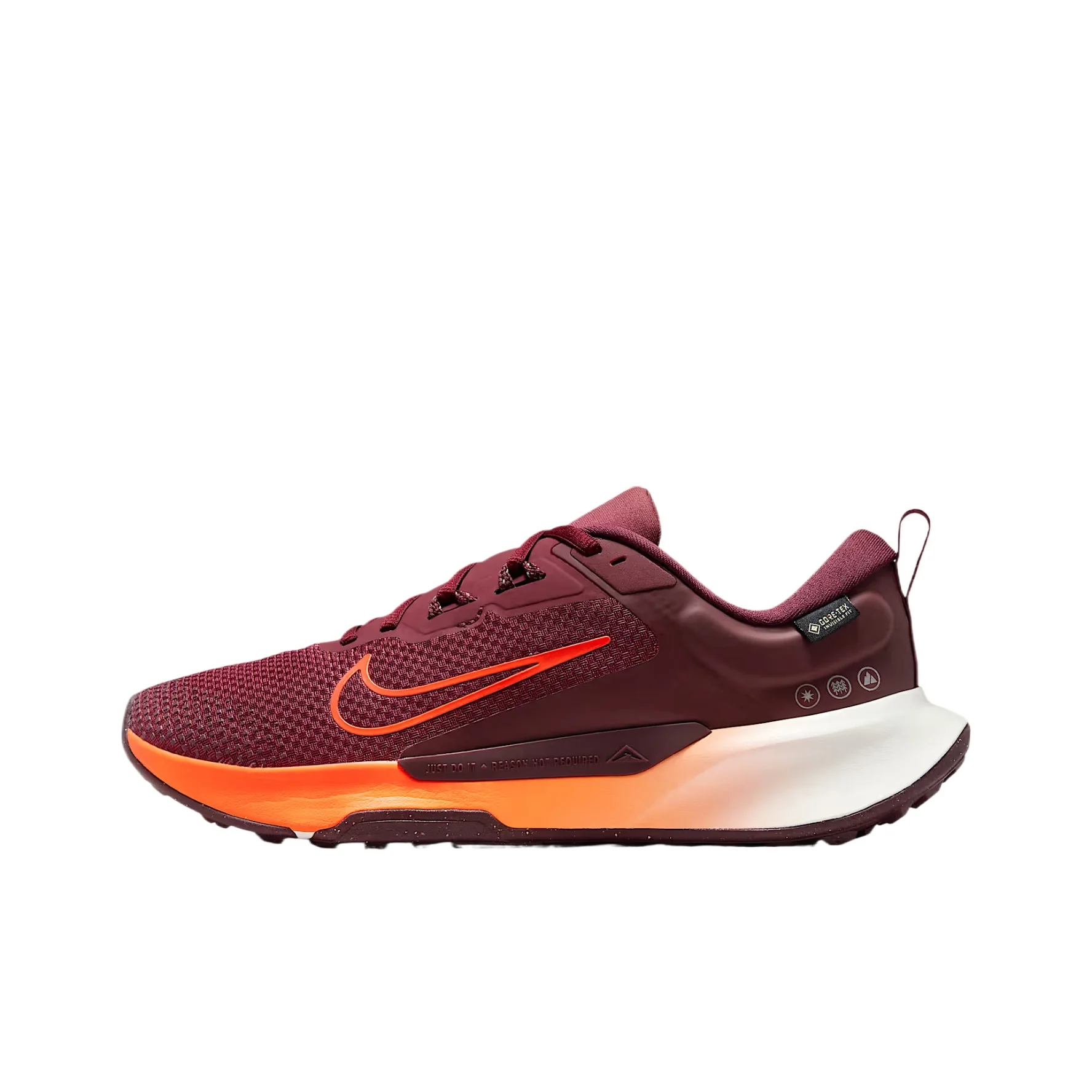 Chaussures de course à pied Nike Juniper Trail 2 Low Top Marathon pour femme, couleur rouge foncé