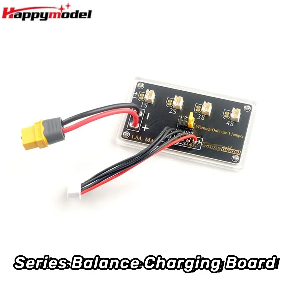 Placa de carregamento de equilíbrio labial série Happymodel 1S 2-4 vias 1,5A máx. com conector XT60 para carregador ISDT HOTA