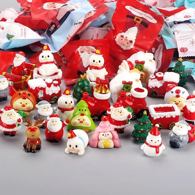 5pcs Christmas Blind Bag Miniature Blind Box Mini Doll Children's Gift Toy Decoration Small Ornaments