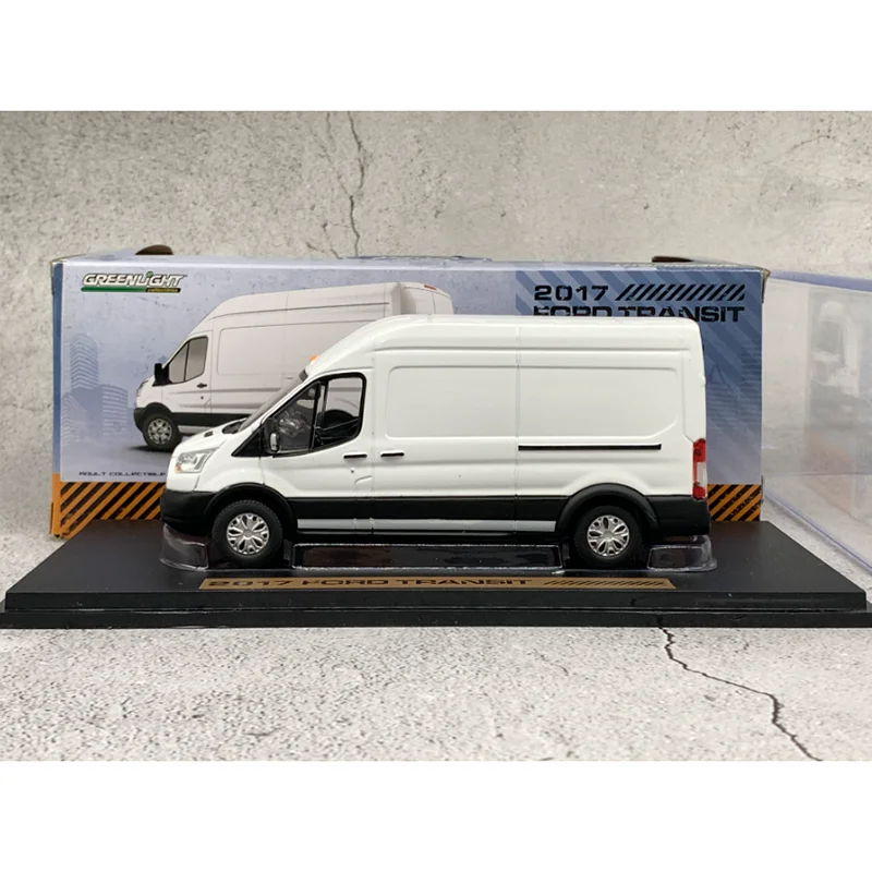 Greenlight Diecast 1:43 Skala 2017 Transit Van Model Samochodu ze Stopu Wykończony Model Symulacyjny Kolekcja Dekoracja Prezent Zabawka Statyczny Model Wystawowy